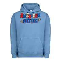 Pigment Pebble Blue american dude Urban Hoodie - MaliasSmallBusiness