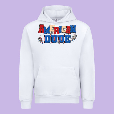 American Dude Urban Hoodie Designed By Maliassmallbusiness