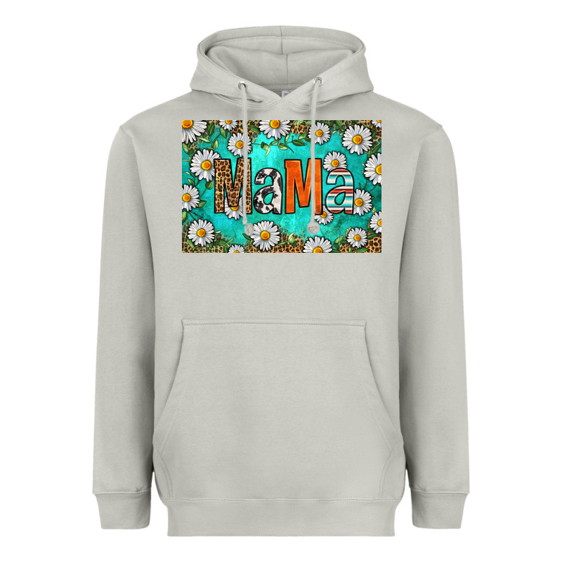 Western Daisy Mama Skinny Metal Can Holder Heavyweight Hoodie by HRA Design Shop | Teevron