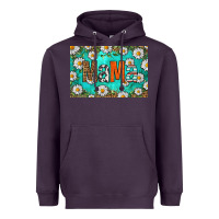 Plum western daisy mama skinny metal can holder Heavyweight Hoodie - HRA Design Shop