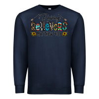 Navy raising believers Premium Sweatshirt - CowhideDigitalArt