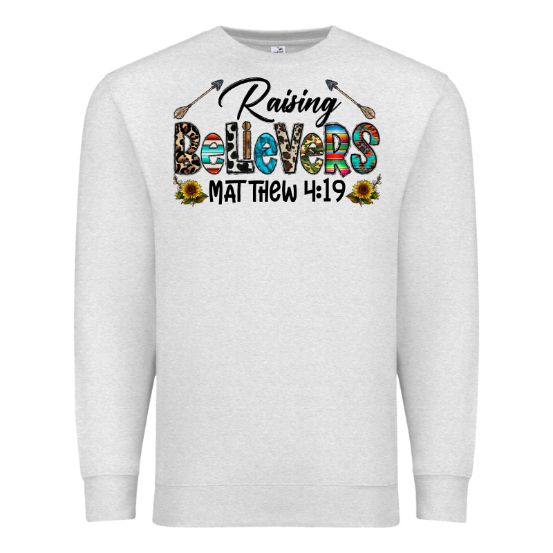 Raising Believers Premium Sweatshirt by CowhideDigitalArt | Teevron