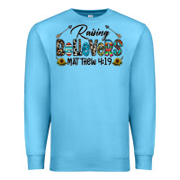 Ocean Blue raising believers Premium Sweatshirt - CowhideDigitalArt