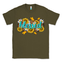 Army Green blessed tbw Classic Tee - texasbilliewilder