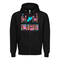 Black being a mom makes my life complete Zipper Hoodie - Zillion Design Studio