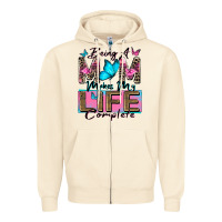 Sandshell being a mom makes my life complete Zipper Hoodie - Zillion Design Studio