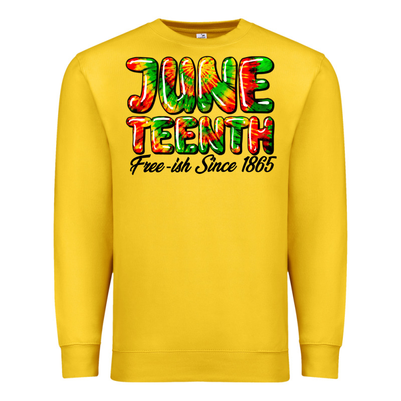 Juneteenth Free Ish Since 1865 Premium Sweatshirt by HRA Design Shop | Teevron