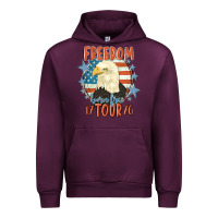 Mauve Wine freedom born free tour 1776 Urban Hoodie - MaliasSmallBusiness