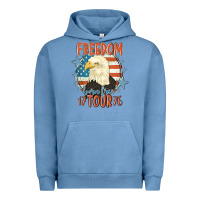 Pigment Pebble Blue freedom born free tour 1776 Urban Hoodie - MaliasSmallBusiness