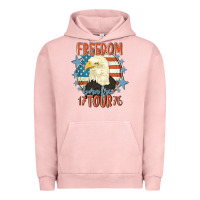 Pigment Salmon freedom born free tour 1776 Urban Hoodie - MaliasSmallBusiness