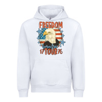 White freedom born free tour 1776 Urban Hoodie - MaliasSmallBusiness