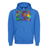 True Royal straight against hate pride lgbtq Zipper Hoodie - texasbilliewilder