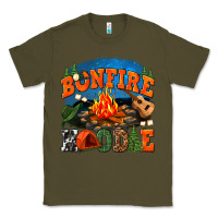 Army Green bonfire hoodie Classic Tee - texasbilliewilder