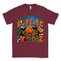 Burgundy bonfire hoodie Classic Tee - texasbilliewilder