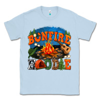 Dusty Blue bonfire hoodie Classic Tee - texasbilliewilder