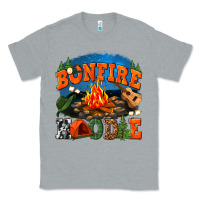 Heather Grey bonfire hoodie Classic Tee - texasbilliewilder