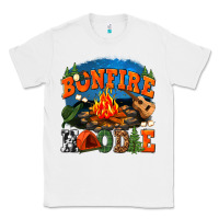 White bonfire hoodie Classic Tee - texasbilliewilder