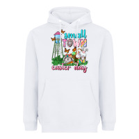 White Small Town Easter Day Heavyweight Hoodie - Neo Western