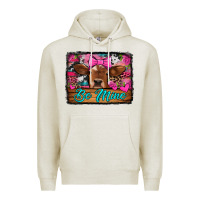 Oatmeal Heather be mine valentine's day cow Premium Hoodie - Jasminsmagicworld