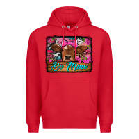 Red be mine valentine's day cow Premium Hoodie - Jasminsmagicworld