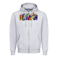 Heather Grey we are all human pride lgbtq Zipper Hoodie - texasbilliewilder