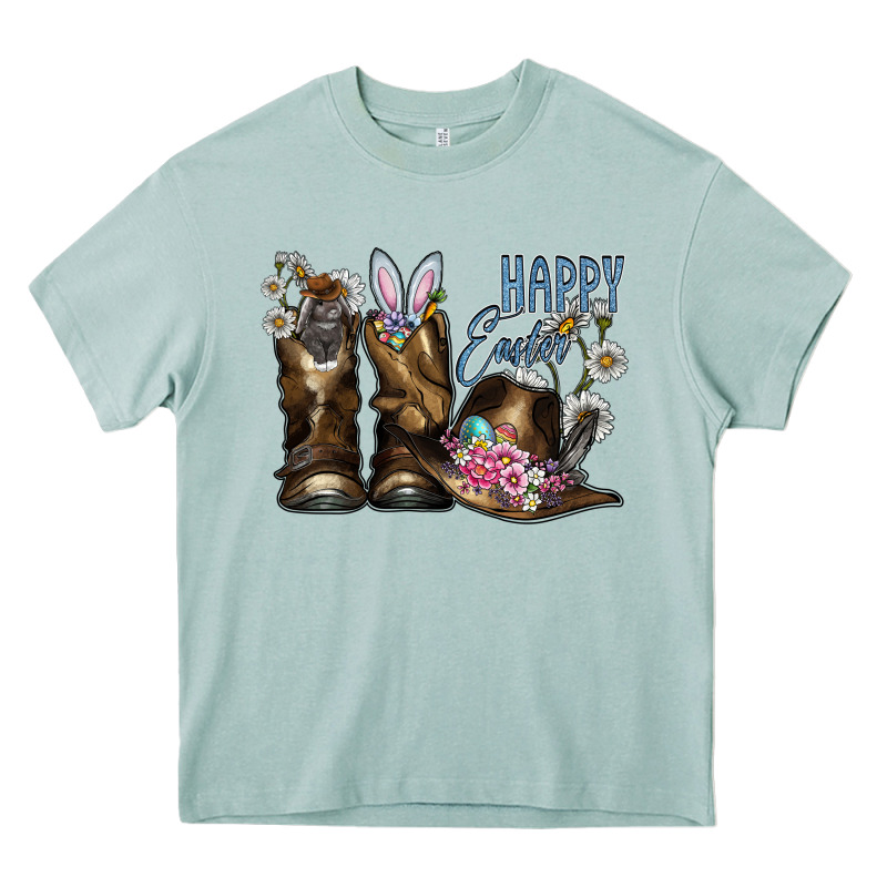 Happy Easter Heavy Core Tee by CowhideDigitalArt | Teevron