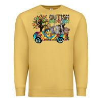 Antique Gold autism avareness3 Premium Sweatshirt - CowhideDigitalArt