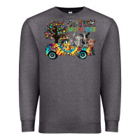 Charcoal Heather autism avareness3 Premium Sweatshirt - CowhideDigitalArt