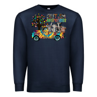 Navy autism avareness3 Premium Sweatshirt - CowhideDigitalArt