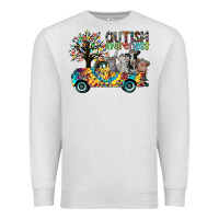 Oatmeal Heather autism avareness3 Premium Sweatshirt - CowhideDigitalArt