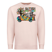 Pale Pink autism avareness3 Premium Sweatshirt - CowhideDigitalArt
