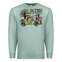 Seafoam autism avareness3 Premium Sweatshirt - CowhideDigitalArt