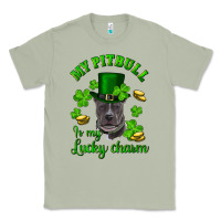Matcha St. Patrick's Day My Pitbull Is My Lucky Charm With Hat Classic Tee - RanaPortraitStore