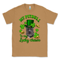 Toasted Coconut St. Patrick's Day My Pitbull Is My Lucky Charm With Hat Classic Tee - RanaPortraitStore
