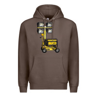 Coffee Towable Light Towers Premium Hoodie - LillyAllenDesigns