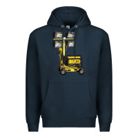 Navy Towable Light Towers Premium Hoodie - LillyAllenDesigns