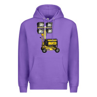 Purple Towable Light Towers Premium Hoodie - LillyAllenDesigns