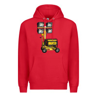 Red Towable Light Towers Premium Hoodie - LillyAllenDesigns