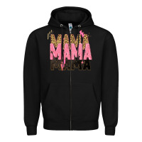Black mama mama mama lightning bold Zipper Hoodie - Zillion Design Studio