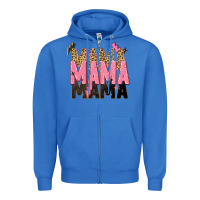 True Royal mama mama mama lightning bold Zipper Hoodie - Zillion Design Studio