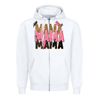 White mama mama mama lightning bold Zipper Hoodie - Zillion Design Studio