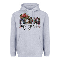 Heather Grey mama of girl Heavyweight Hoodie - SublimationCraftShop
