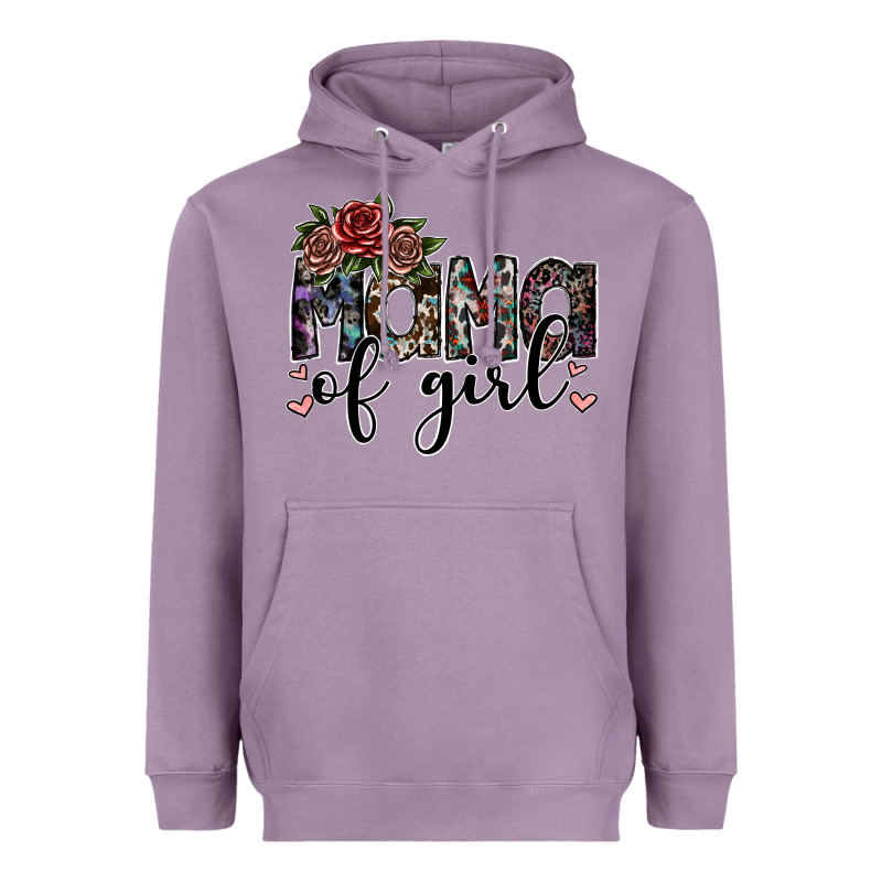 Mama Of Girl Heavyweight Hoodie by SublimationCraftShop | Teevron