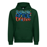 Forest Green god shed his grace on the thee Urban Hoodie - MaliasSmallBusiness