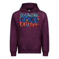 Mauve Wine god shed his grace on the thee Urban Hoodie - MaliasSmallBusiness