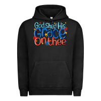 Pigment Black god shed his grace on the thee Urban Hoodie - MaliasSmallBusiness