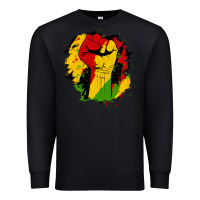 Black juneteenth fist Premium Sweatshirt - HRA Design Shop