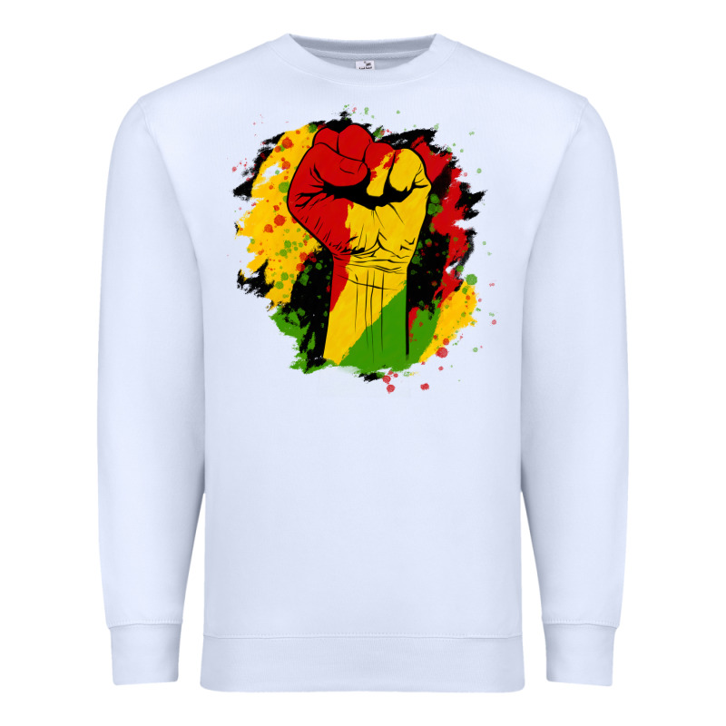 Juneteenth Fist Premium Sweatshirt by HRA Design Shop | Teevron