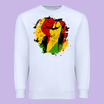 Juneteenth Fist Premium Sweatshirt Designed By Hra Design Shop
