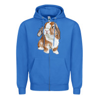 True Royal Cute Bunny Zipper Hoodie - RanaPortraitStore